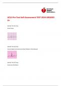 ACLS Pre-Test Self-Assessment TEST 2024 GRADED  A&plus;