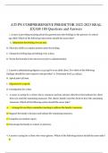 ATI PN COMPREHENSIVE PREDICTOR 2022-2023 REAL  EXAM 180 Questions and Answers
