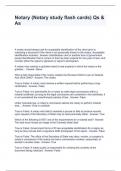 Notary &lpar;Notary study flash cards&rpar; Qs & As