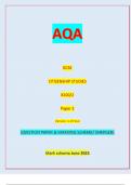 AQA GCSE CITIZENSHIP STUDIES 8100/2 Paper 2 Version: 1.0 Final *JUN238100201* IB/M/Jun23/E5 8100/2  QUESTION PAPER & MARKING SCHEME/ [MERGED]