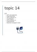 Eduquas &lpar;England&rpar; A level biology paper 1&colon; Importance of ATP 