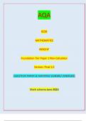 AQA AQA GCSE MATHEMATICS 8300/1F Foundation Tier Paper 1 Non-Calculator Version: Final 1.0 *Jun2383001F01* IB/M/Jun23/E7 8300/1F QUESTION PAPER & MARKING SCHEME/ [MERGED]