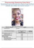 Pharmacology Reasoning Case Study Pharmacology Reasoning Case Study; Susan Jones is a 42- year-old African-American female with a past medical history of diabetes mellitus type II.ALL ANSWERS 100% CORRECT SOLUTION AID GRADE A+