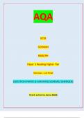 AQA GCSE GERMAN 8668/RH Paper 3 Reading Higher Tier  Version: 1.0 Final *jun238668RH01* IB/M/Jun23/E12 8668/RH  QUESTION PAPER & MARKING SCHEME/ [MERGED]