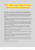 Package deal for WGU C458 Exam Questions with 100&percnt; Correct Answers &vert; Verified &vert; Updated 