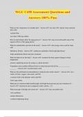 WGU C458 Assessment Questions and Answers 100&percnt; Pass