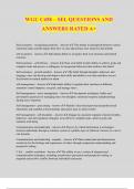 WGU C458 &ndash; SEL QUESTIONS AND ANSWERS RATED A&plus;