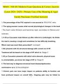 NR601 &sol; NR 601 Midterm Exam Qs & Ans &lpar;Latest 2024 &sol; 2025&rpar; &colon; Primary Care of the Maturing & Aged Family Practicum &lpar;Verified Answers&rpar;