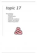 Eduquas (England) A level biology paper 1: Microbiology 