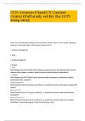 CCP&colon; Genesys Cloud CX Contact Center &lpar;Full study set for the CCP&rpar; 2024&sol;2025