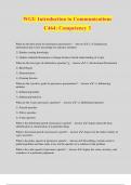 WGU Introduction to Communications C464&colon; Competency 3