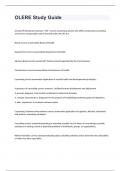 OLERE Study Guide with 100&percnt; correct answers