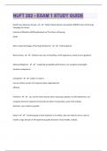 NUFT 202 - 62 EXAM 1 STUDY GUIDE QUESTIONS AND ANSWERS