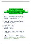 2024 Test Bank For Pharmacotherapeutics for Advanced Practice Nurse question and correct Answer