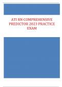 ATI RN COMPREHENSIVE PREDICTOR  2023 PRACTICE EXAM