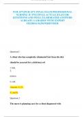 NUR 2571&vert;NUR 2571 FINAL EXAM PROFESSIONAL NURSING II &sol; PN2 FINAL ACTUAL EXAM 100 QUESTIONS AND WELL ELABORATED ANSWERS ALREADY A GRADED WITH EXPERT FEEDBACK&vert;NEW&vert;REVISED