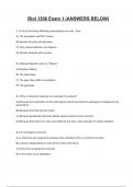 UH Cheek/Farmer/Gifford Biol 1307 Exam 1 Class Notes + Exam (Answered)