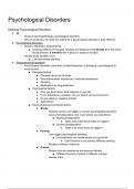Psychological Disorders in Psychology
