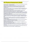 ATI Physical Assessment &lpar;Adult&rpar; 