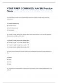 VTNE PREP COMBINED&comma; AAVSB Practice Tests 2024 with 100& correct answers