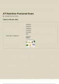 ATI Nutrition Proctored Exam 2024