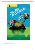 Solution Manual for College Accounting Chapters 1-27 20th Edition