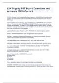 92Y Supply SGT Board Questions and Answers 100&percnt; Correct