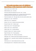 Ati peds-nursing care of children Questions with Answers 100&percnt; Correct 