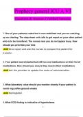 Prophecy general ICU A V3 questions and answers with verified content