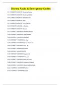 Disney Radio & Emergency Codes