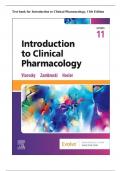 Test Bank for Introduction to Clinical Pharmacology 11th Edition by Constance G Visovsky
