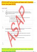PSY325 325 AHIP Final Exam Questions and Answers rated A+ Guaranteed