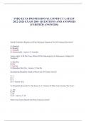 PMK-EE E6 PROFESSIONAL CONDUCT LATEST 2022-2024 EXAM 200&plus; QUESTIONS AND ANSWERS &lpar;VERIFIED ANSWERS&rpar;