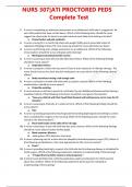 NURS 307&vert;ATI PROCTORED PEDS Complete Test