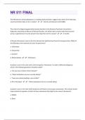 NR 511 |200 Final Sample Questions With 100% Correct Solutions |Download to Score A+|42 Pages