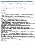 Relativity Processing Certification Exam Questions and Answers 2024