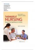 TEST BANK: FUNDAMENTALS OF NURSING 9TH EDITION by RUTH CRAVEN. ALL CHAPTERS,  GRADED A+