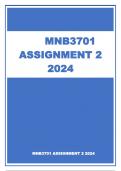 MNB3701 ASSIGNMENT 2 2024