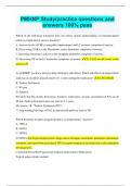 PMHNP Study&sol;practice questions and answers 100&percnt; pass