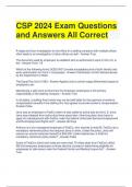 CSP 2024 Exam Questions and Answers All Correct 