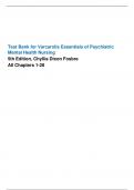 Test Bank for Varcarolis Essentials of Psychiatric Mental Health Nursing 5th Edition Fosbre , Chapters 1-28