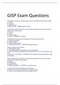 UPDATED GISP Exam Questions 2024