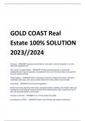 UPDATED GOLD COAST Real Estate 100% SOLUTION 2023//2024