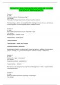 PATHOPHYSIOLOGY NURS 231 MODULE 1 EXAM QUESTIONS AND ANSWERS