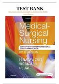 ISBN- ISBN-Test Bank For Medical-Surgical Nursing Concepts for Interprofessional Collaborative Care 9th Edition By Donna D. Ignatavicius, M. Linda Workman, Cherie Rebar