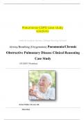 Airway/Breathing (Oxygenation) Pneumonia/Chronic Obstructive Pulmonary Disease Clinical Reasoning Case Study