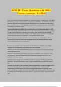 AINS 101 Exam Questions with 100&percnt; Correct Answers &vert; Verified