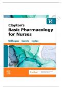 Test bank for claytons basic pharmacology for nurses 19th edition 2023-2024 Latest Update