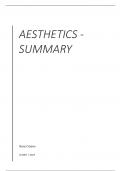 Summary - Aesthetics (CC2007)