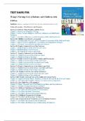 Test Bank - Wong's Nursing Care of Infants and Children&comma; 11th Edition &lpar;Hockenberry&comma; 2019&rpar;&comma; Chapter 1-34 &vert; All Chapters